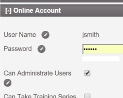 A constituent's user account being setup